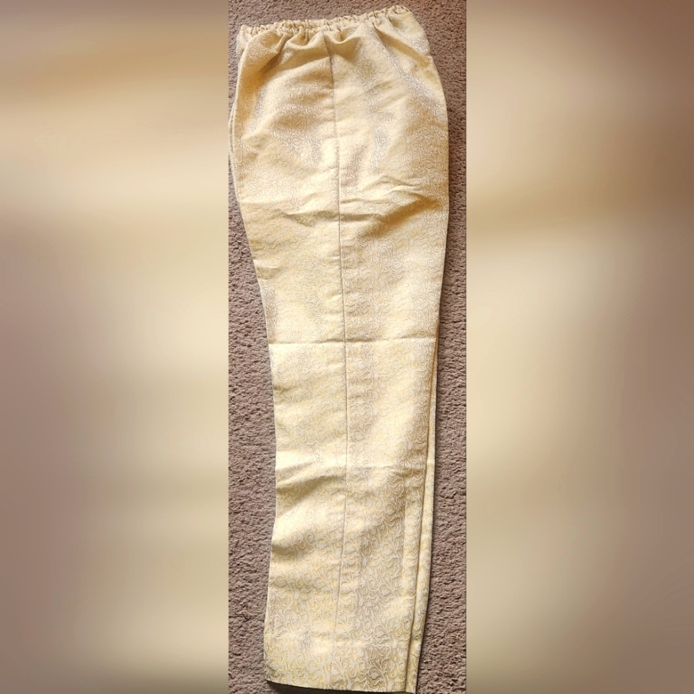 Cream formal wear pakistani trouser